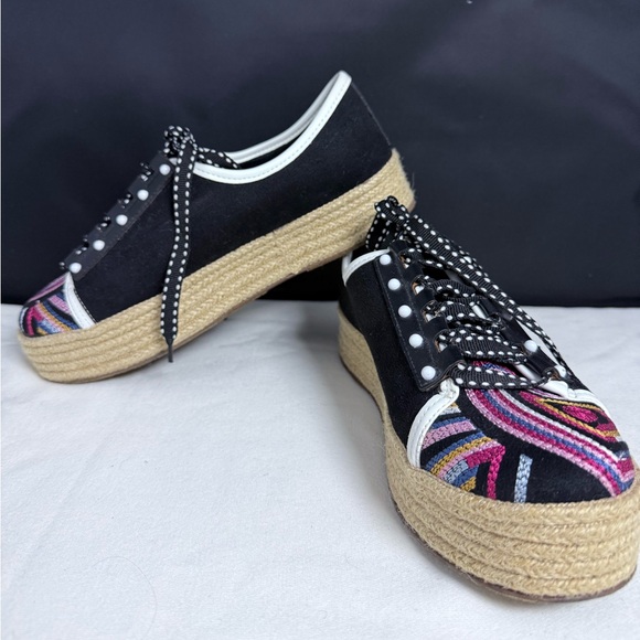 Clée‎ Colorful Platform Sneakers Womens 8 Multicolor Boho Spring Hippie - Picture 8 of 11
